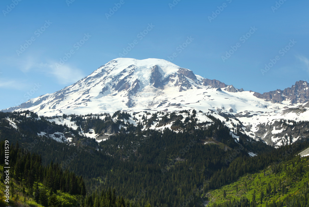 Scenic little Tahoma peak in mount Rainier national park Scenic little Tahoma peak in mount Rainier national park