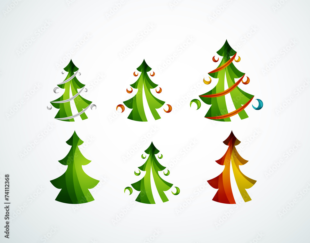 Christmas tree geometric design