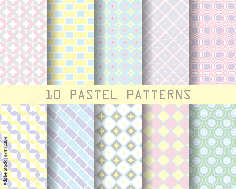 10 pastel patterns 10 pastel patterns