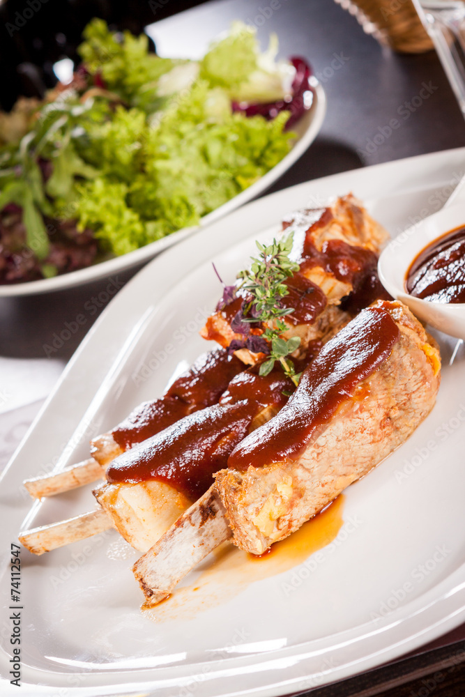 Delicious grilled pork ribs Delicious grilled pork ribs