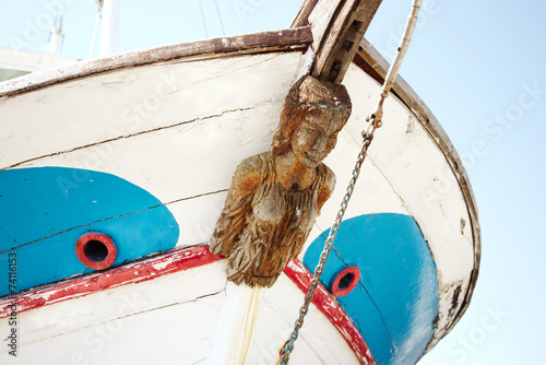 Fotografie, Tablou Old Figurehead on Sailing Ships.
