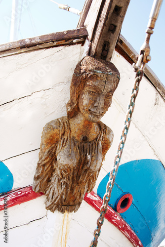 Fotografía Old Figurehead on Sailing Ships.