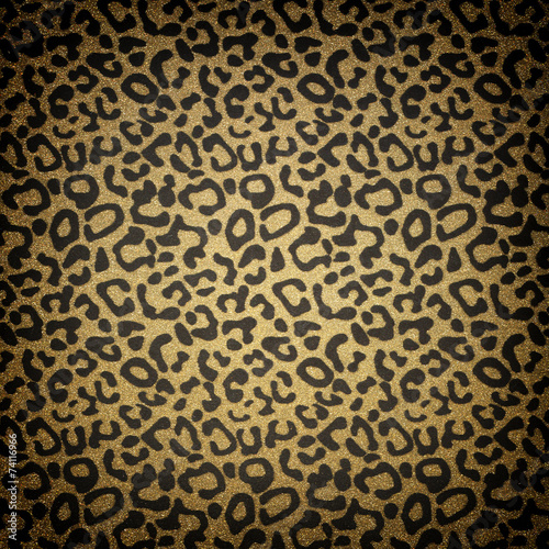 Animal skin print with glitter background