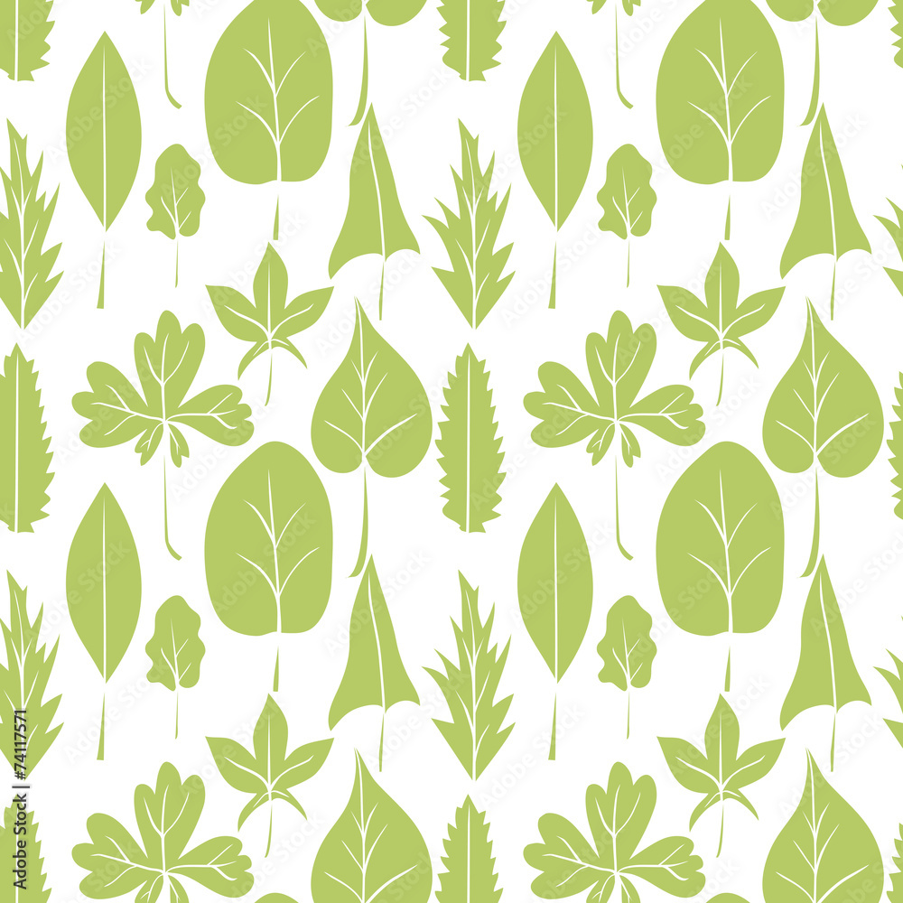 vector seamless pattern with leaves vector seamless pattern with leaves