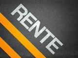 German Rente Pension Text Writing Road Asphalt