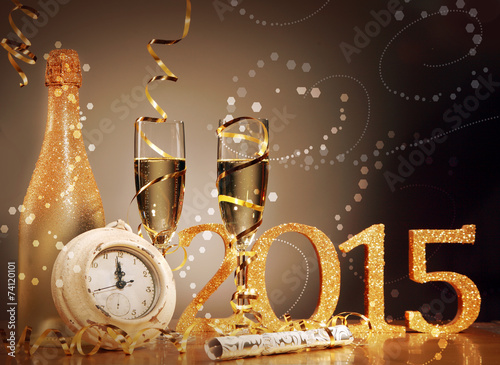 2015 New Years Eve celebration background