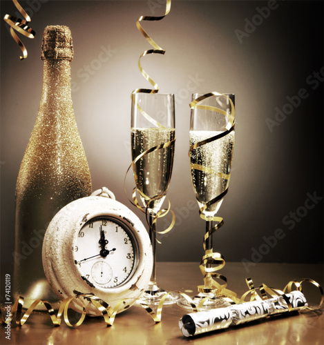 Countdown to midnight on New Years Eve
