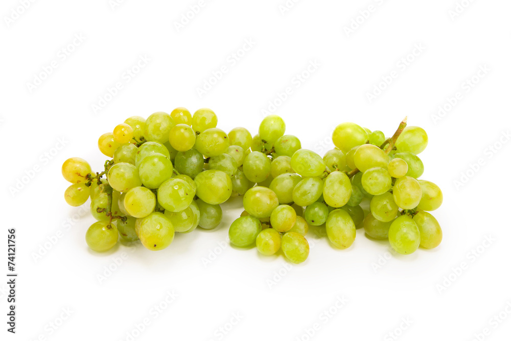 ripe and juicy green grapes