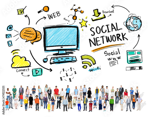 Social Media Diversity People Community Concept