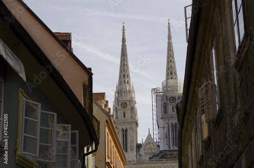 zagreb cathedral towers © Nino Pavisic