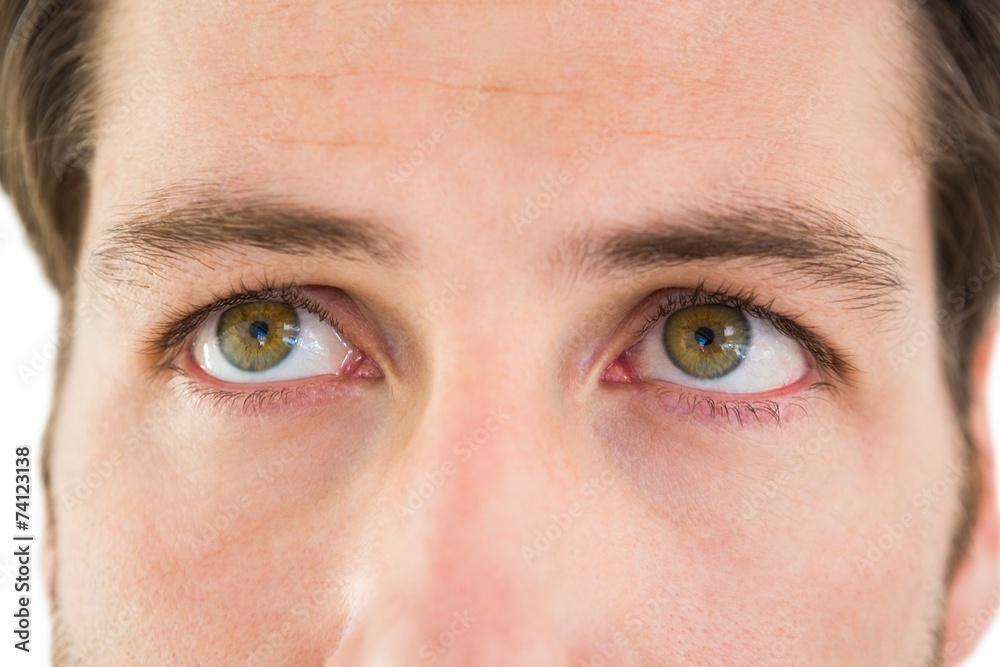 Fototapeta premium Close up of unsmiling man