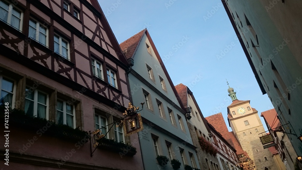 Historische Gebäude Altstadt rothenburg