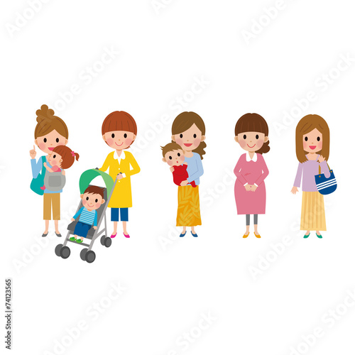 子育てする女性