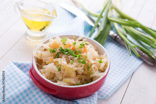Homemade sauerkraut
