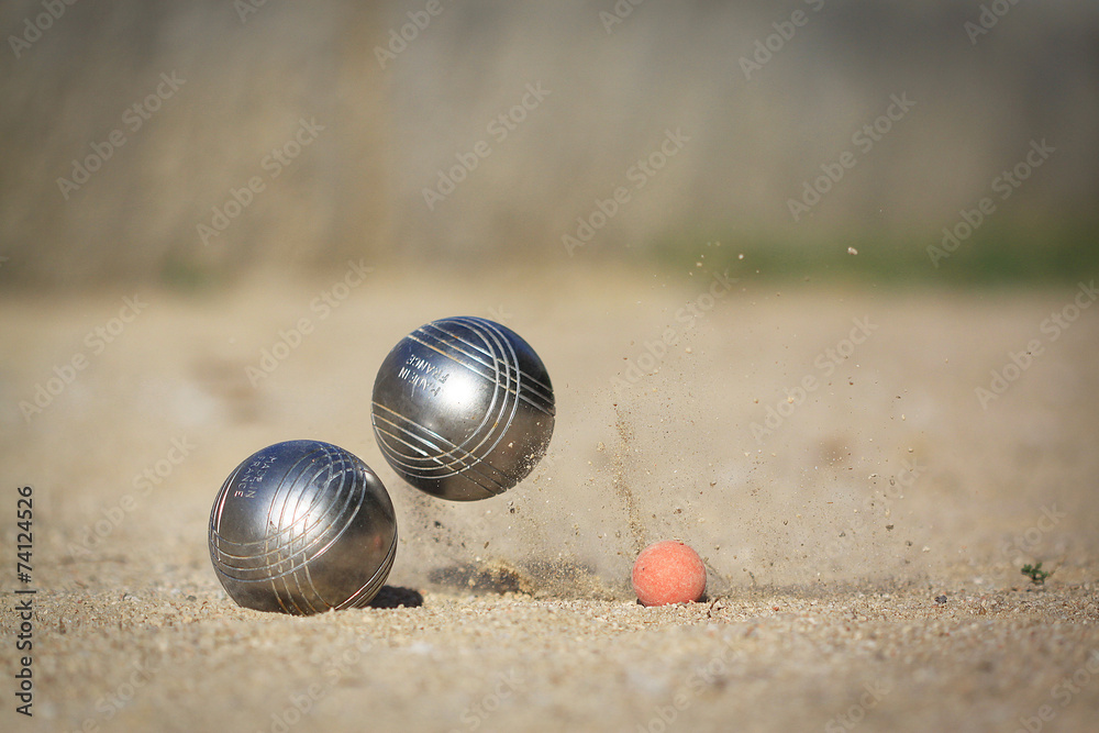 2 boules de pétanque Stock Photo | Adobe Stock