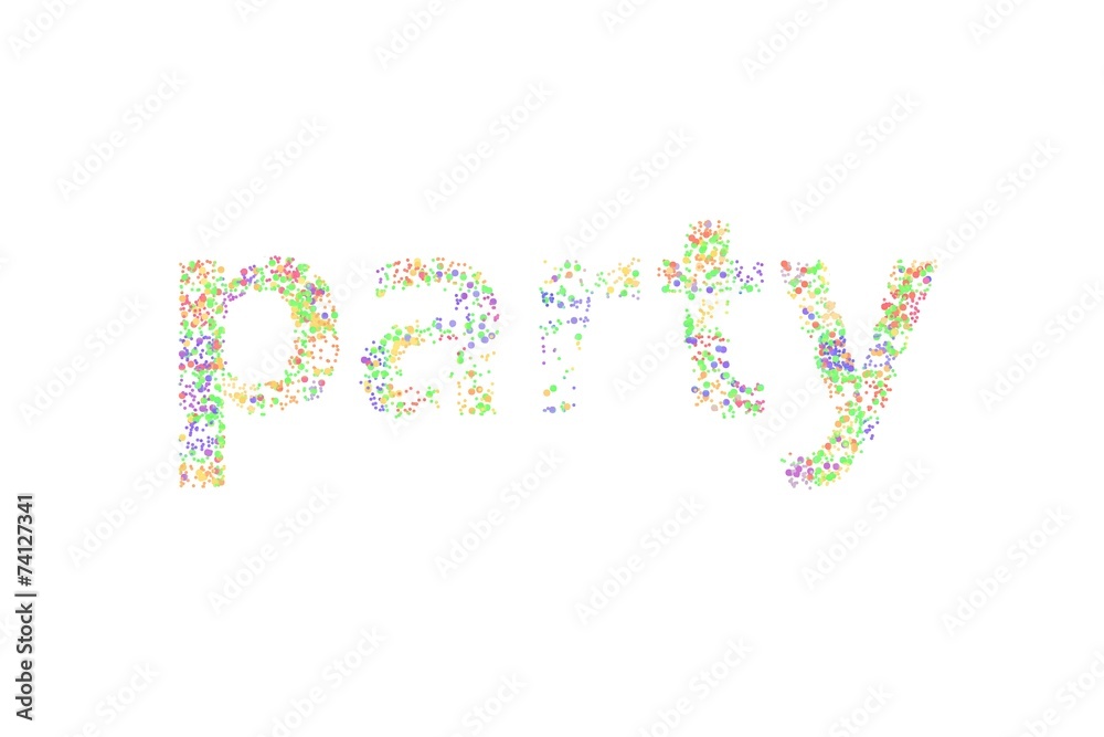Confetti tekst party time