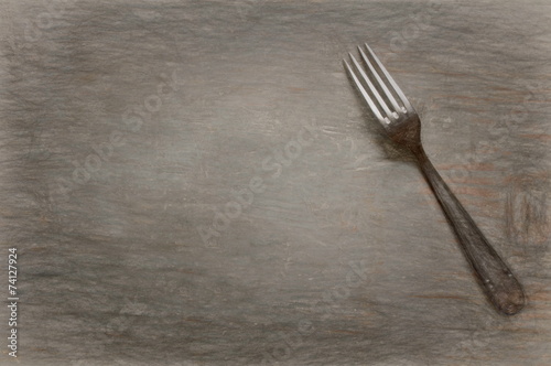 fork  -- illustration based on own photo image