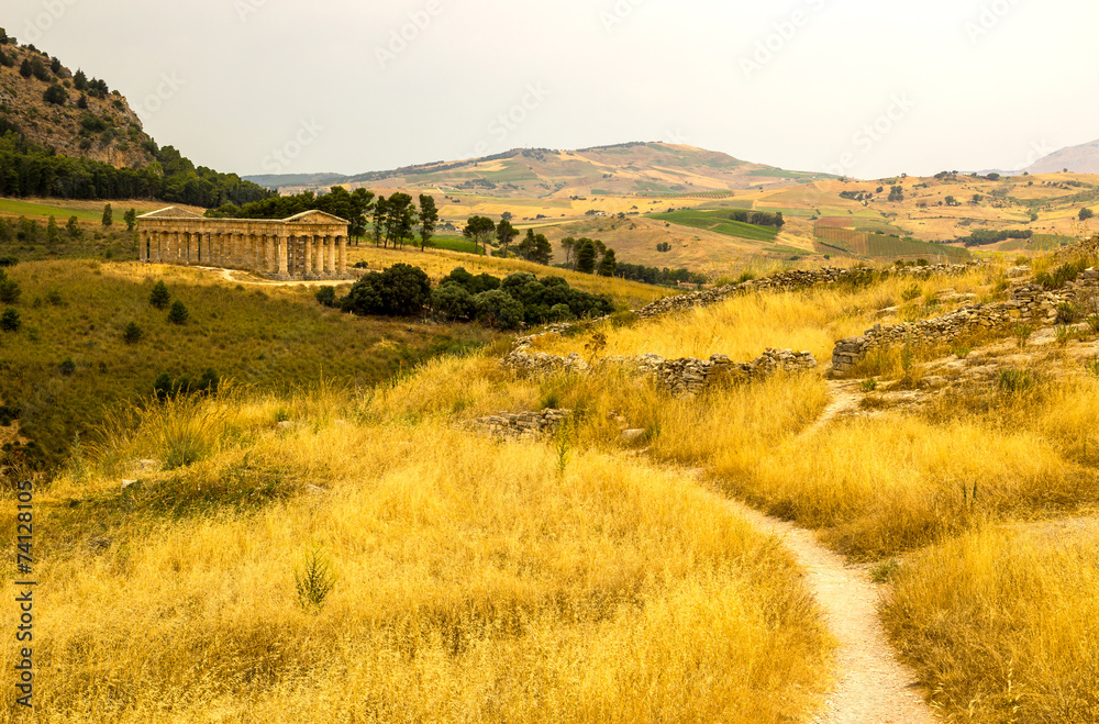 Obraz premium Segesta Tempio greco