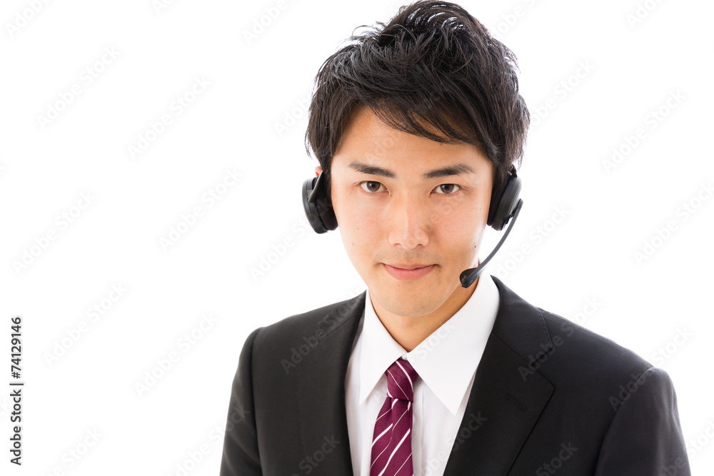 asian businessman on white background asian businessman on white background