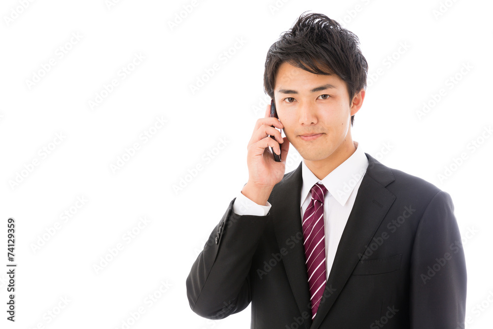 asian businessman on white background asian businessman on white background