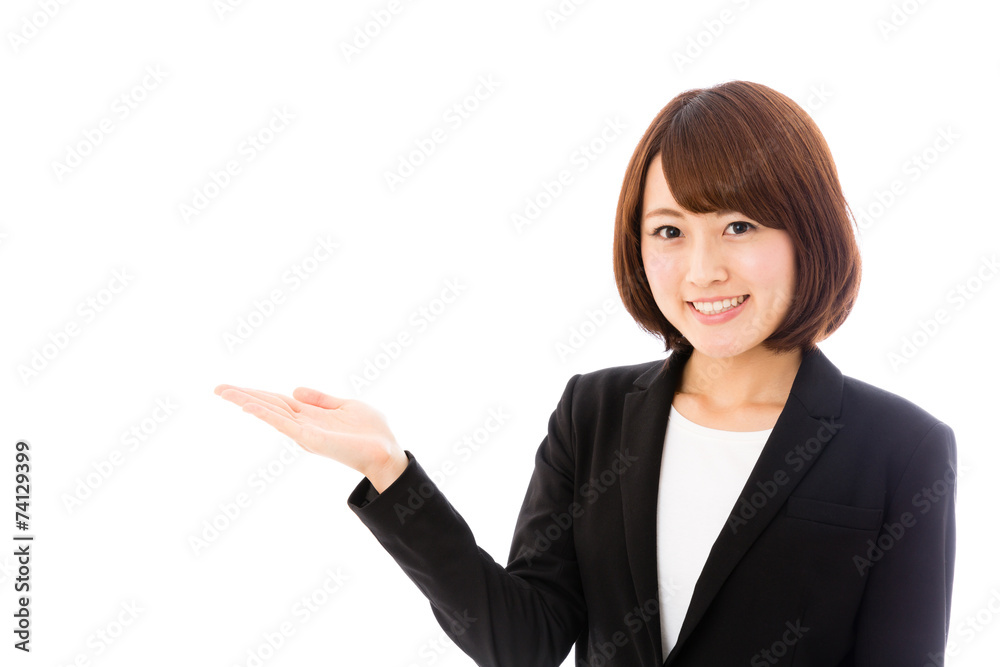 asian businesswoman on white background asian businesswoman on white background