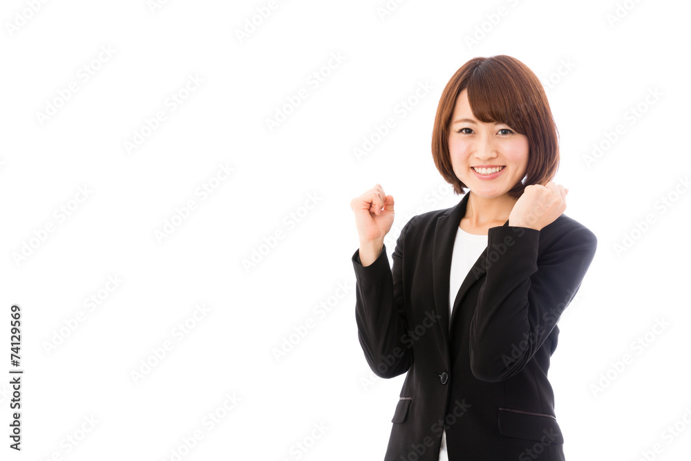 asian businesswoman on white background asian businesswoman on white background