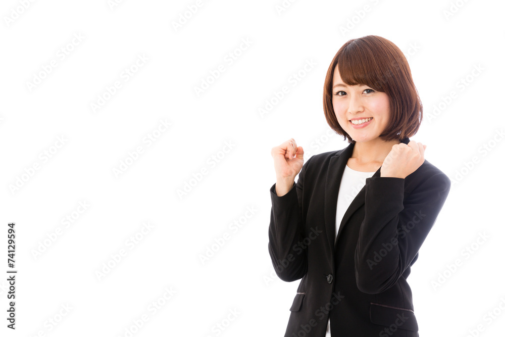 asian businesswoman on white background asian businesswoman on white background