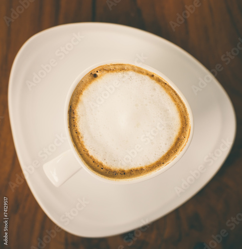 Latte coffee cup