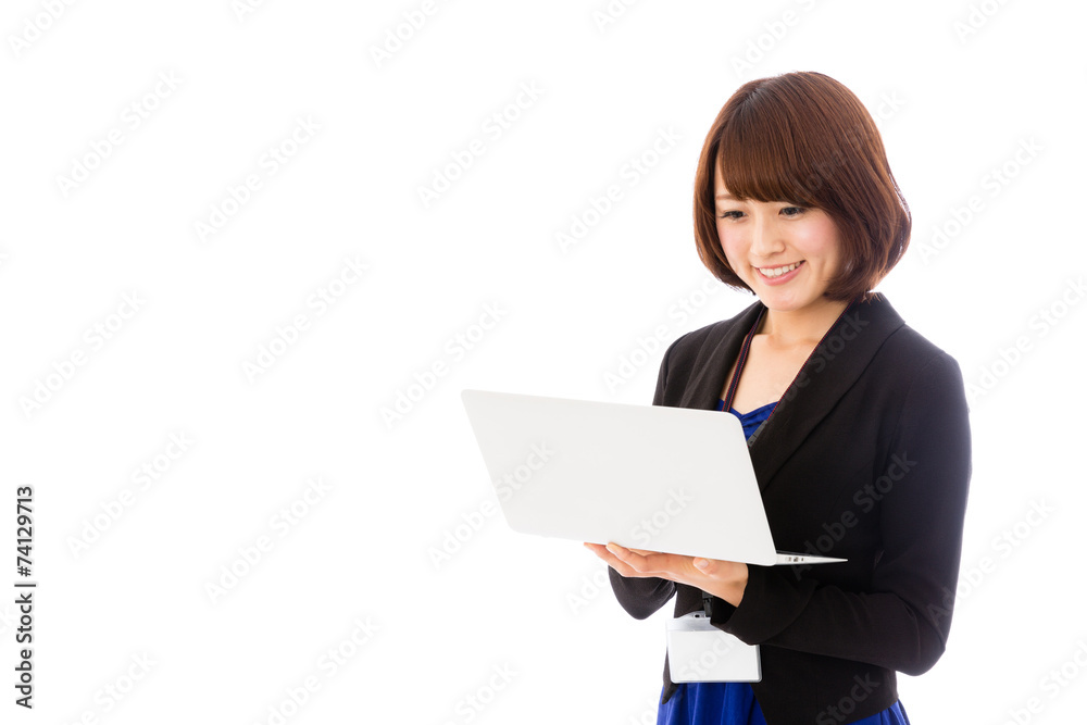 asian businesswoman on white background asian businesswoman on white background