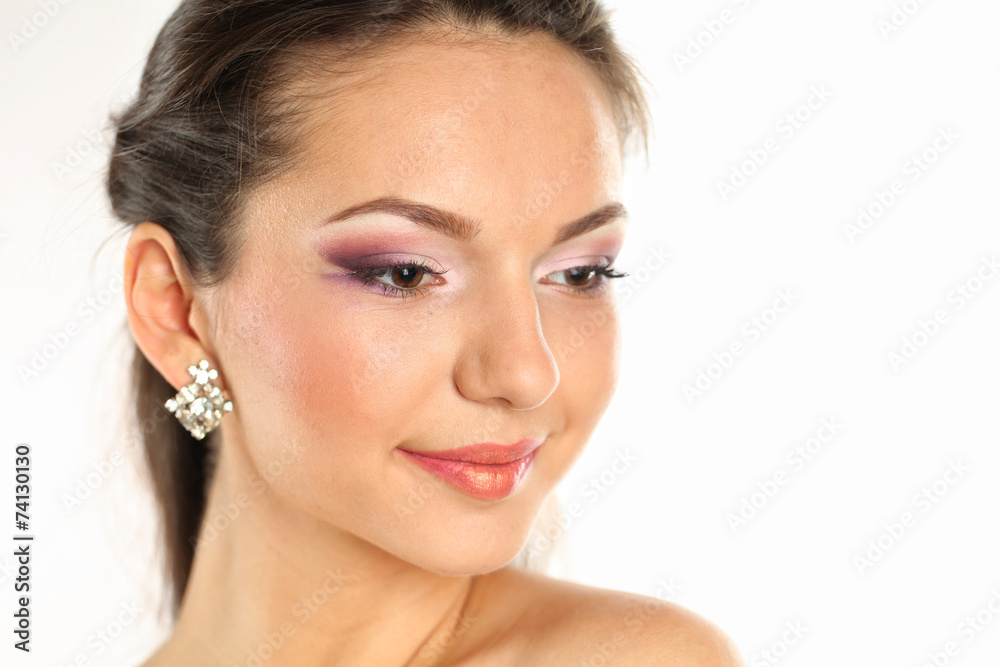 Beautiful  teenager with nice make up