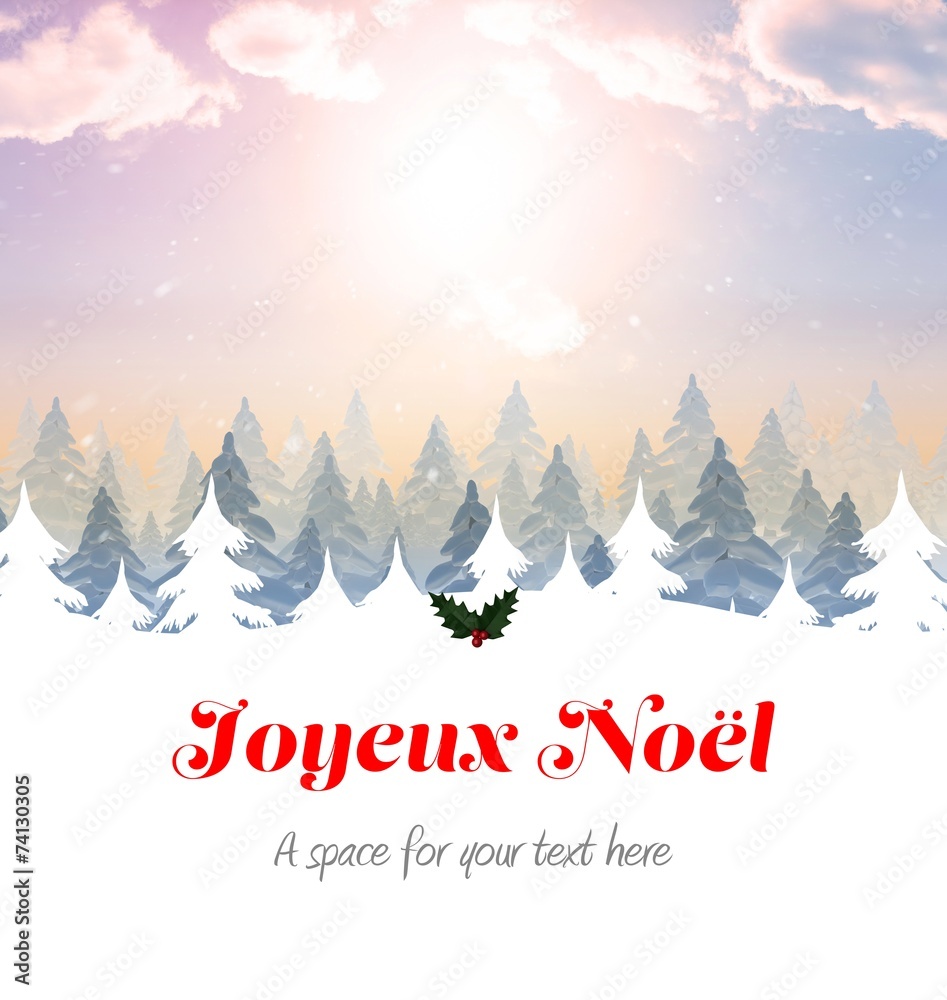 Fototapeta premium Christmas greeting card
