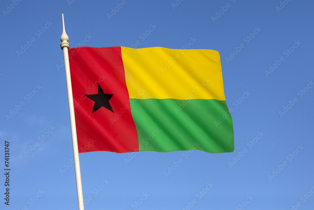 Fototapeta premium Flag of Guinea-Bissau