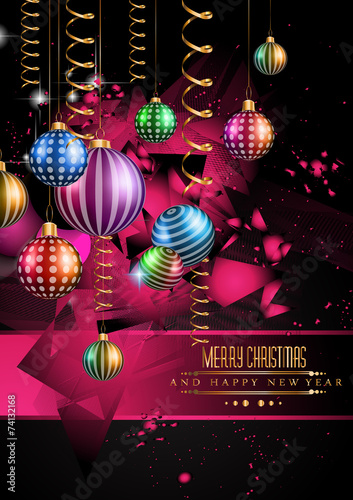 2015 New Year and Happy Christmas background