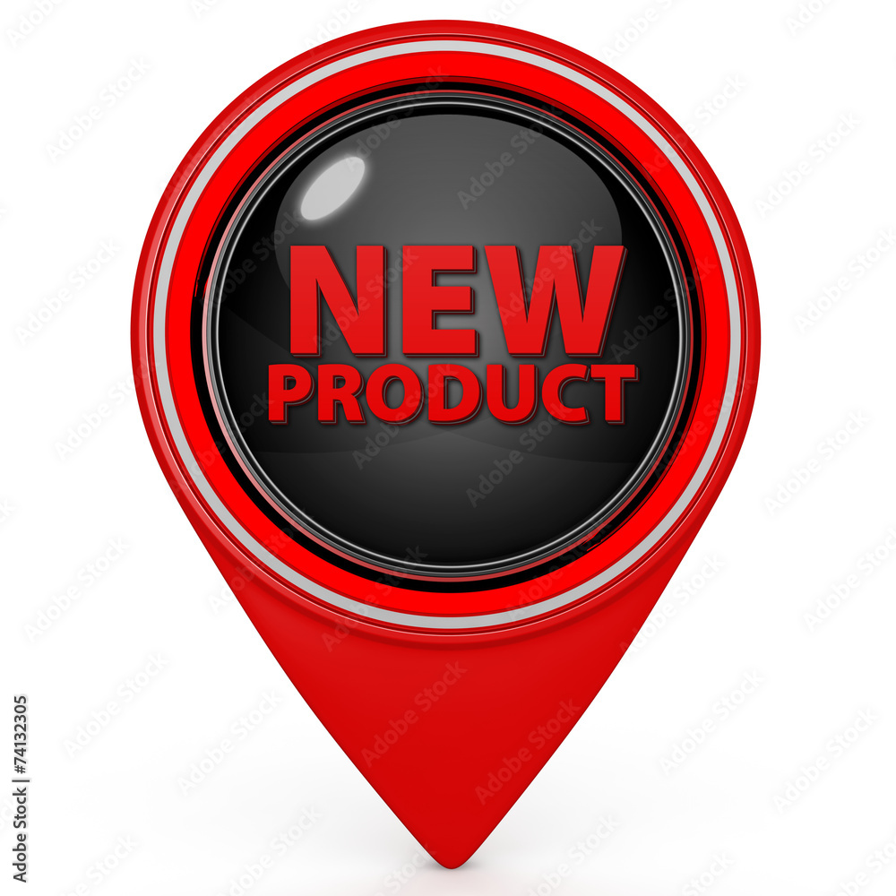 new product pointer icon on white background new product pointer icon on white background