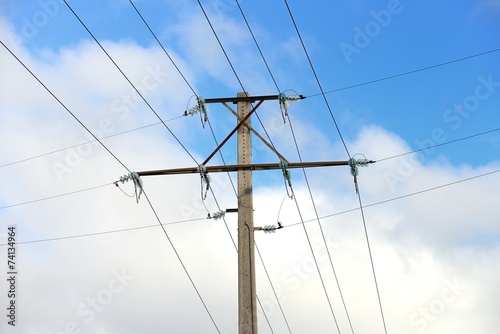 power transmission line pole