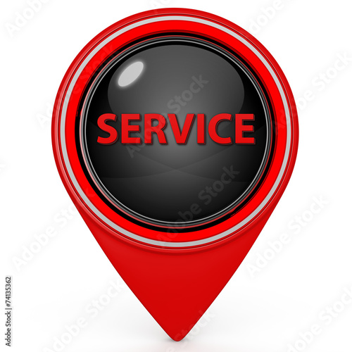 Service pointer icon on white background