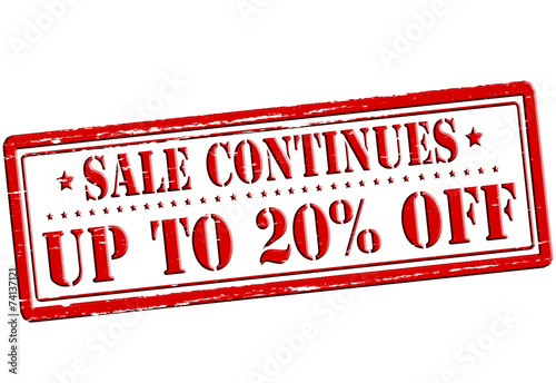 Up to twenty percent off