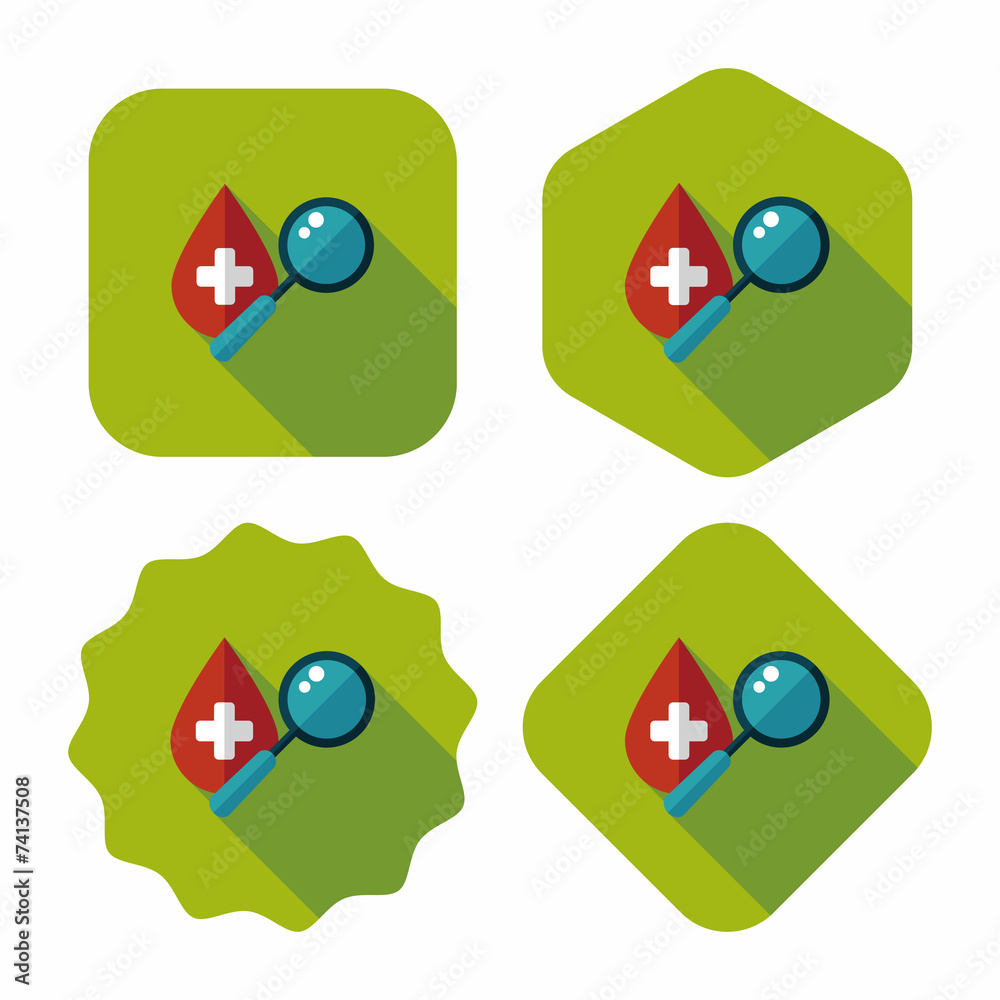 find blood flat icon with long shadow,eps10 find blood flat icon with long shadow,eps10