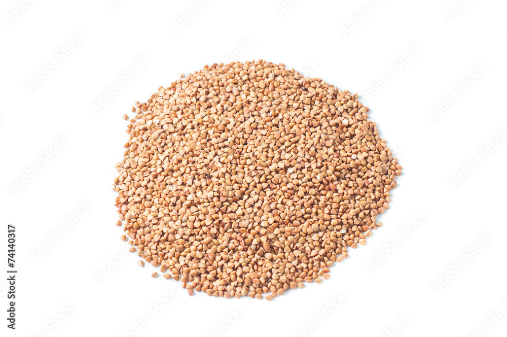 buckwheat isolated on white background buckwheat isolated on white background