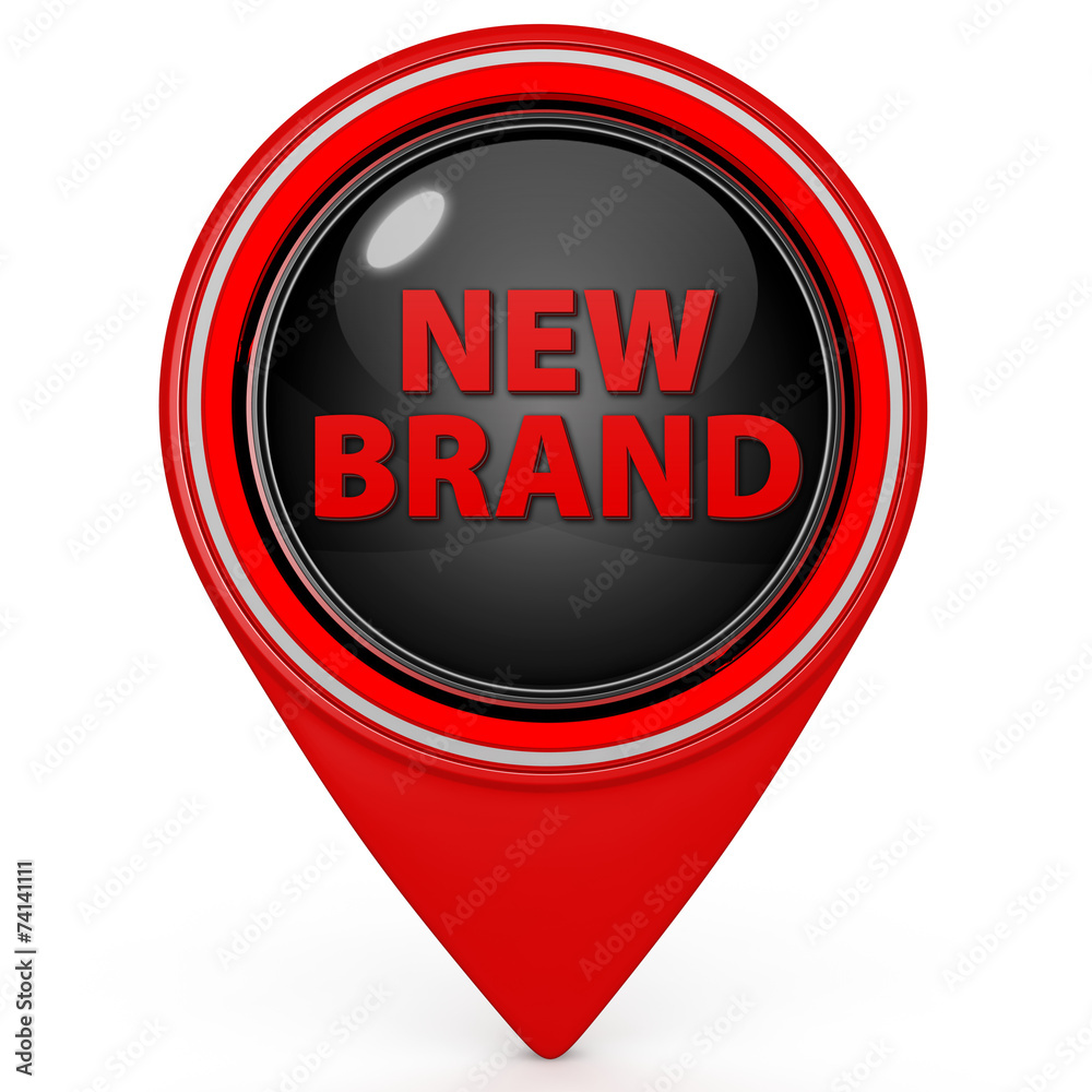 New brand pointer icon on white background New brand pointer icon on white background