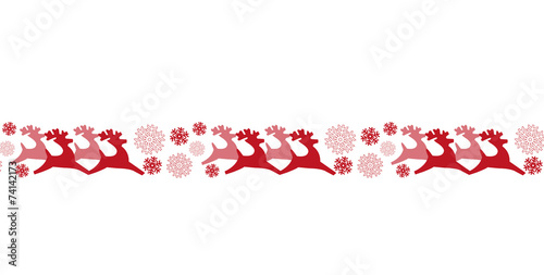 Rentierzug rot