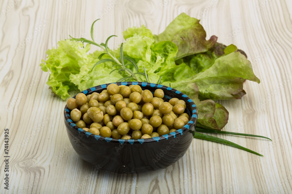 Marinated peas