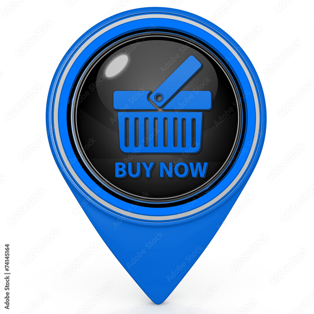 Buy now pointer icon on white background Buy now pointer icon on white background