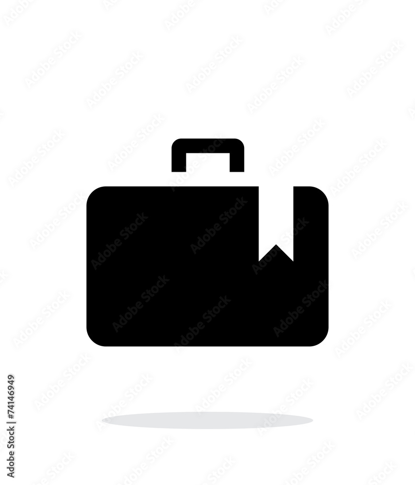 Case bookmark simple icon on white background. Case bookmark simple icon on white background.