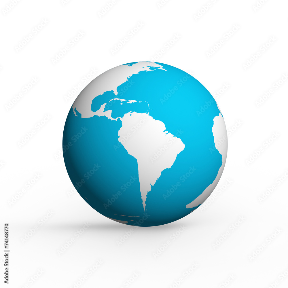 Naklejka premium Hand and earth globe icon