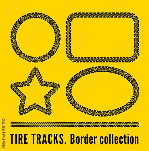 Tire tracks