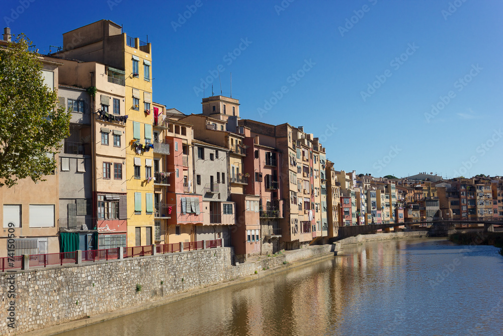 old town of Girona, Spain