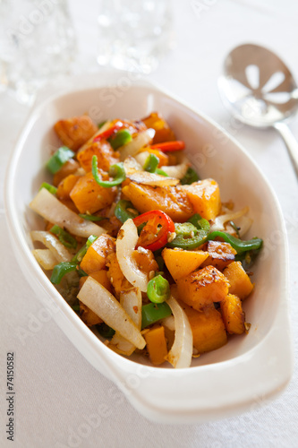 Roasted Squash & Peppers