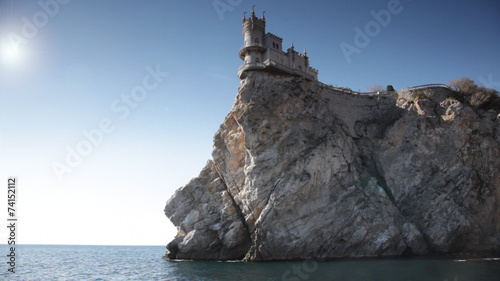 Swallow's Nest castle on the rock over the sea, Crimea, Ukraine