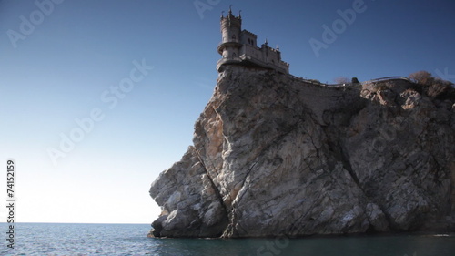 Swallow's Nest castle on the rock over the sea, Crimea, Ukraine